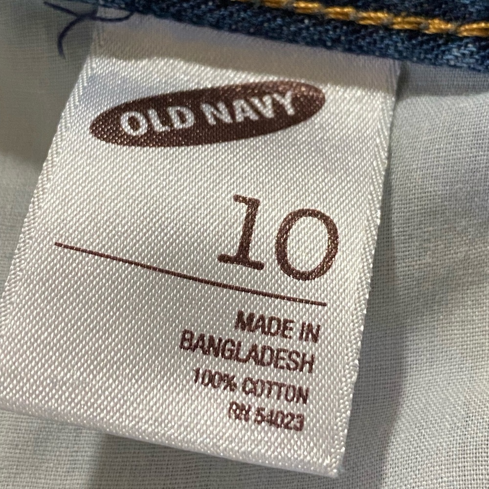 Old Navy Y2K Low Rise Denim Mini Skirt 10 Cowgirl Western McBling Medium Wash - Picture 10 of 11